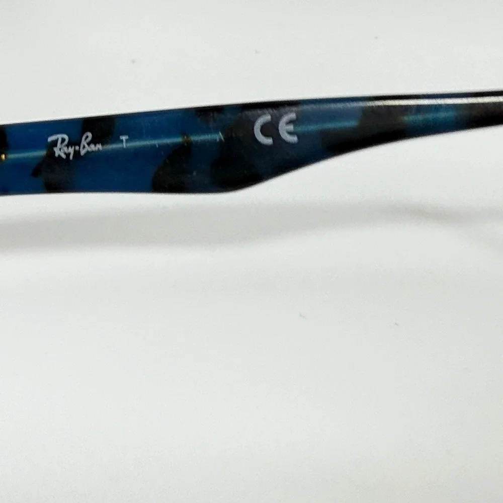 Ray-Ban RB 5150 5715 Blue Tortoise Brown Eyeglasses Frames‎ 48-19-135 Mens 21804